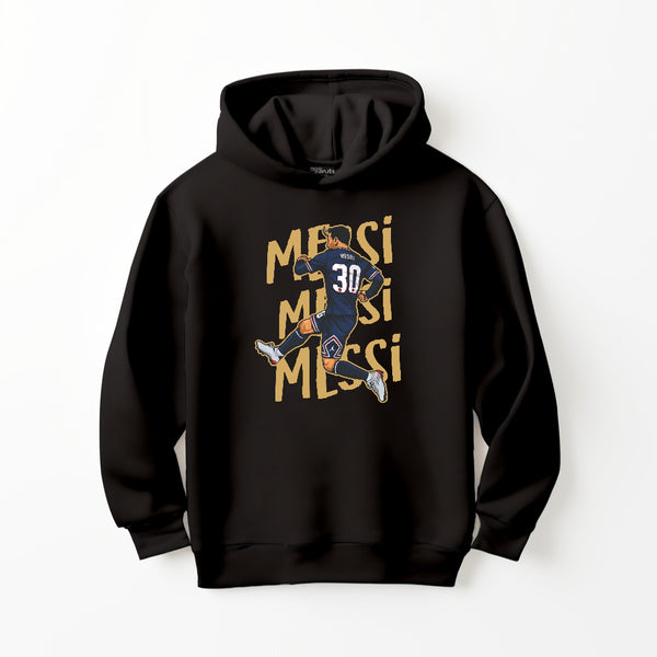 FOOTBALL 3 MESSI WRITING HOODIE