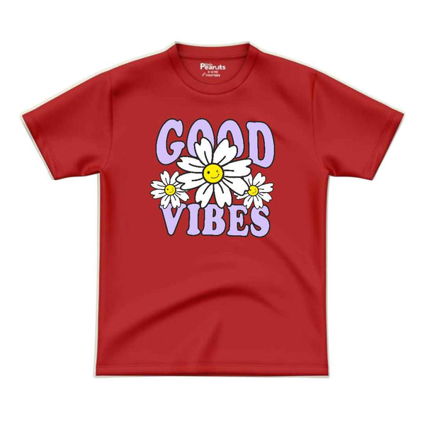 COTTON - GOOD VIBES FLOWER TEE