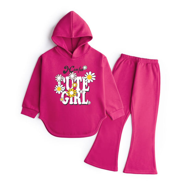 CUTE GIRL  - WIDE LEG TRACKSUIT