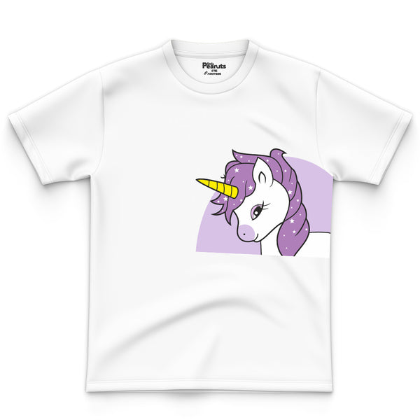 COTTON - SIDE WHITE UNICORN TEE