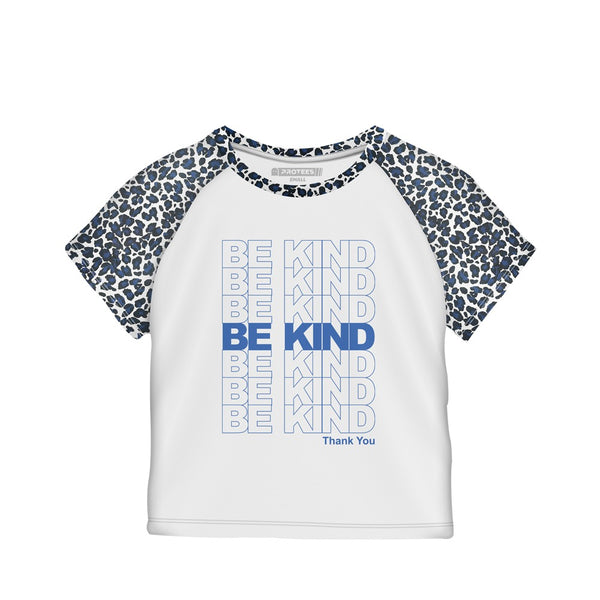 Women’s - BE KIND CROP RAGLAN TEE