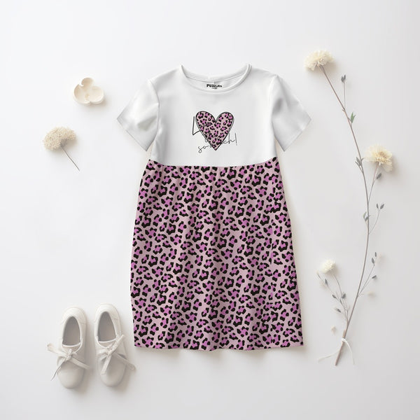 GIRL'S FROCK - PREMIUM HEART