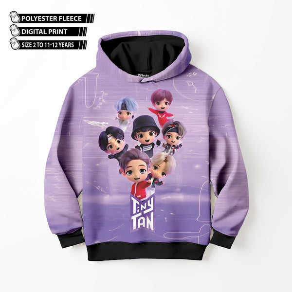 DIGITAL POLYESTER HOODIE - TINY TAN