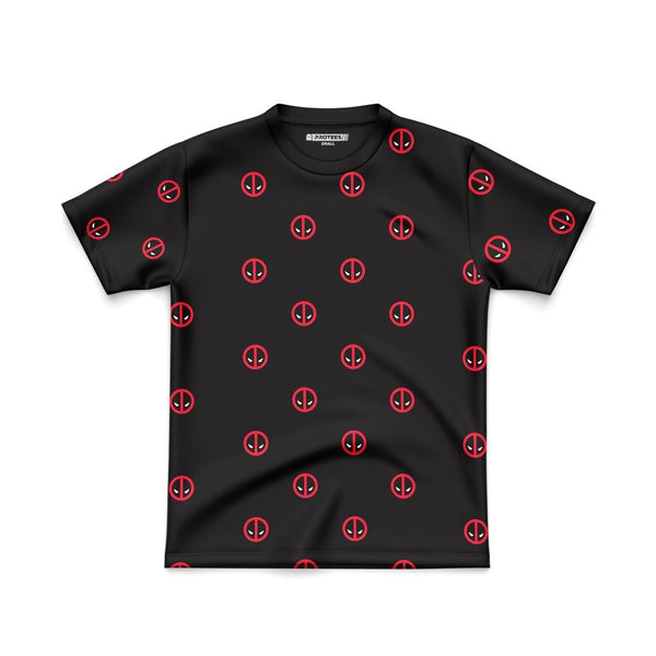 JUNIOR COTTON ALL OVER DEADPOOL TEE