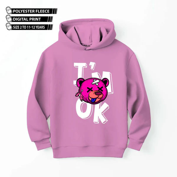 LEFTOVER DTF - I'M OK BEAR HOODIE