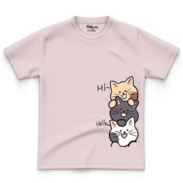 COTTON - HI CATS HELLO TEE