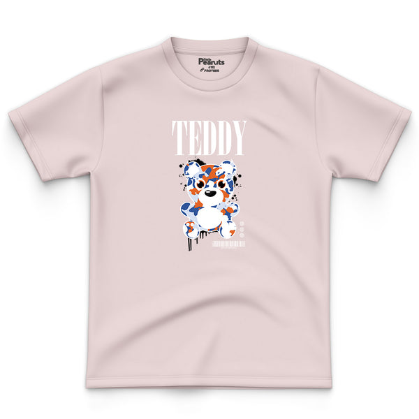 COTTON - ORANGE & BLUE TEDDY TEE