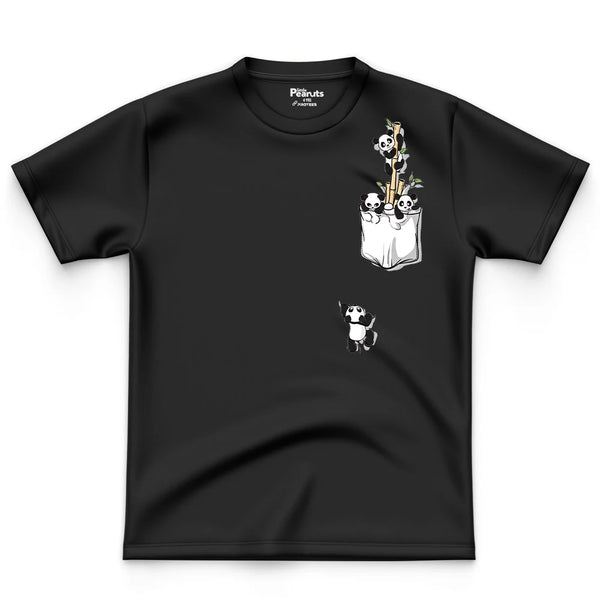 LEFTOVER - COTTON -  PANDA IN POCKET TEE