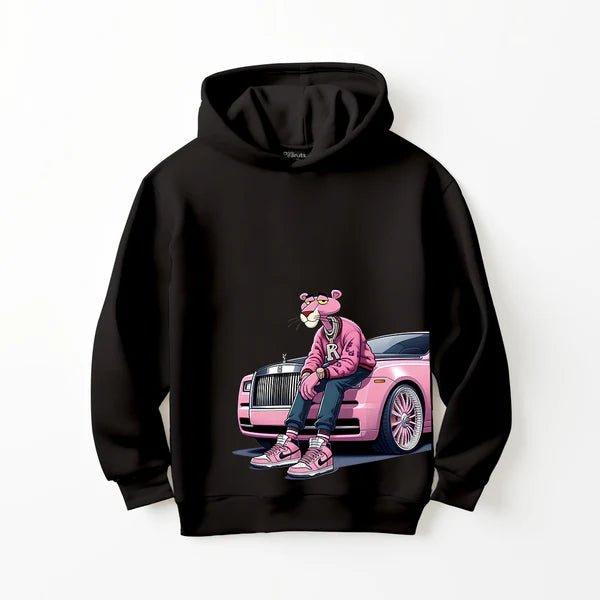 LEFTOVER DTF - PINK PANTHER CAR HOODIE