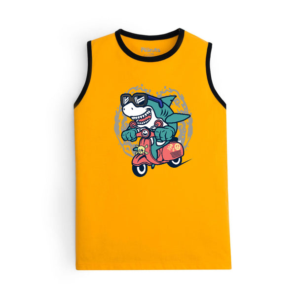 COTTON - SHARK ON RIDE SANDO