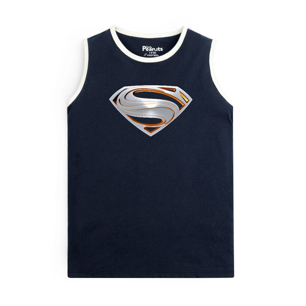 COTTON - SILVER SUPERMAN LOGO SANDO