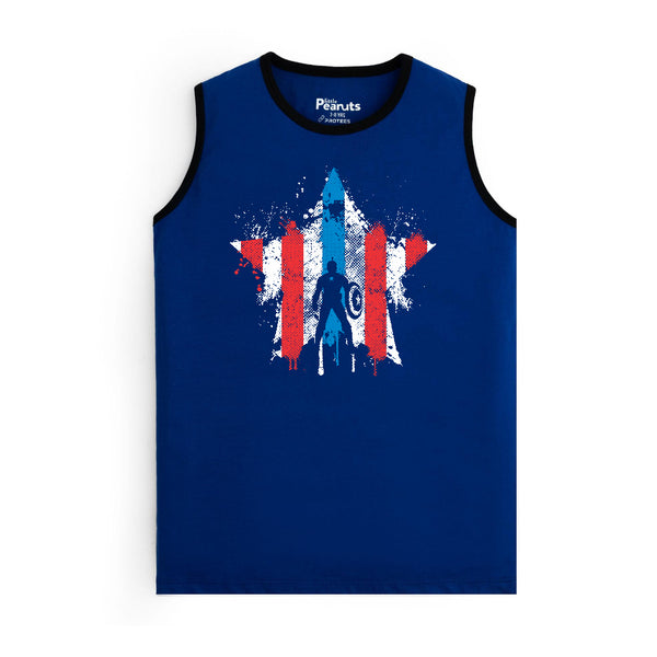 COTTON - CAPTAIN AMERICA STAR FLAG SANDO