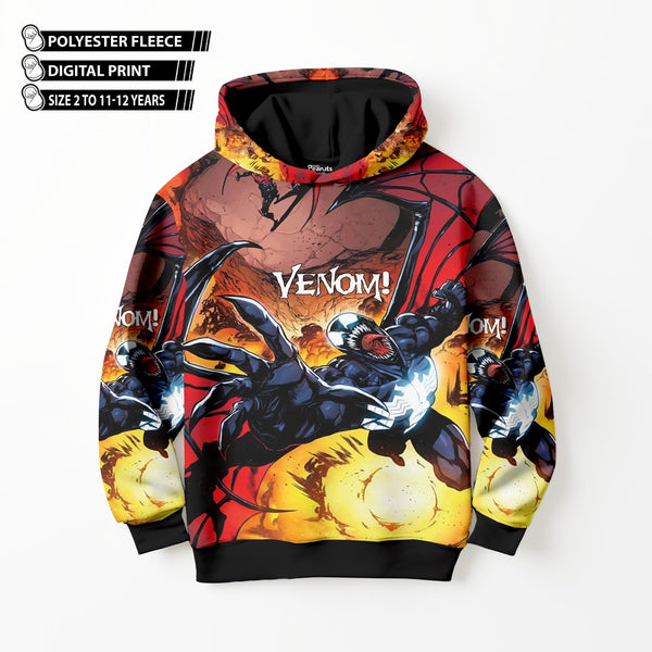 DIGITAL POLYESTER HOODIE - VENOM COMIC