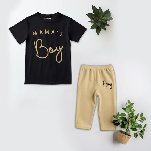 Kids Soft Cotton Mama's Boy Pajama Suit