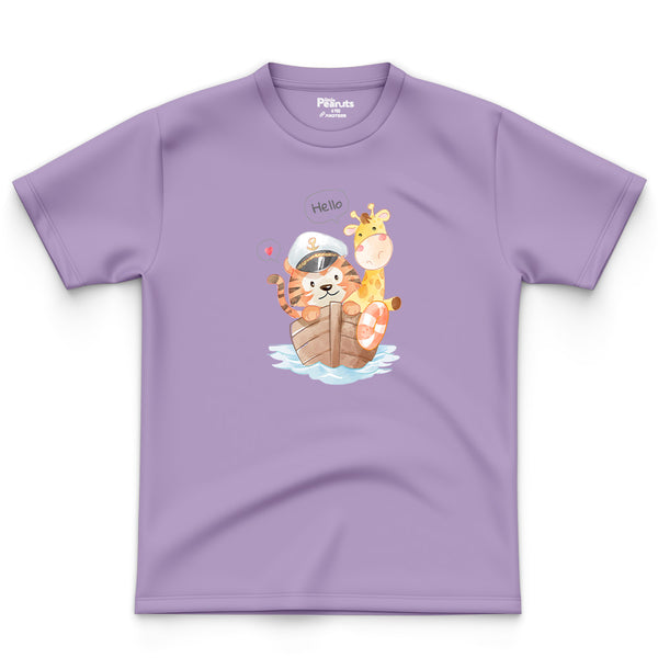 COTTON - HELLO FOX AND GIRAFFE TEE