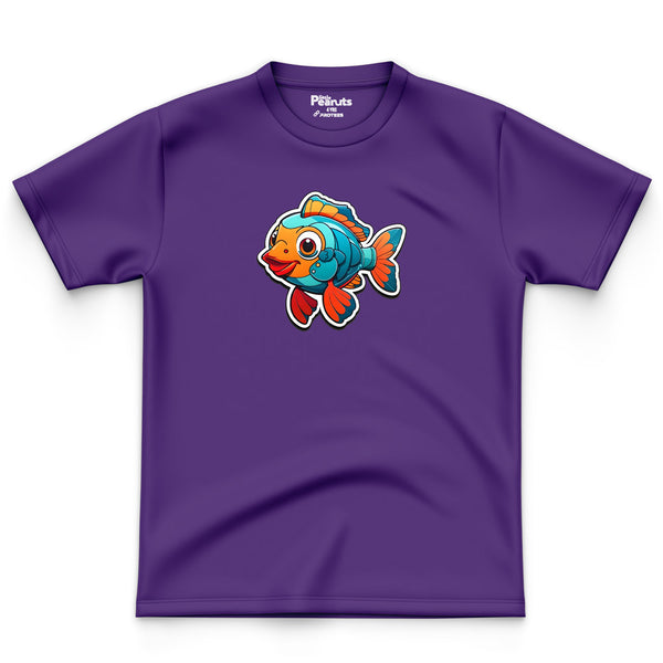 COTTON - COLOURED FISH TEE