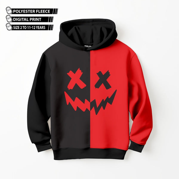 DIGITAL POLYESTER HOODIE - COLOUR BLOCK
