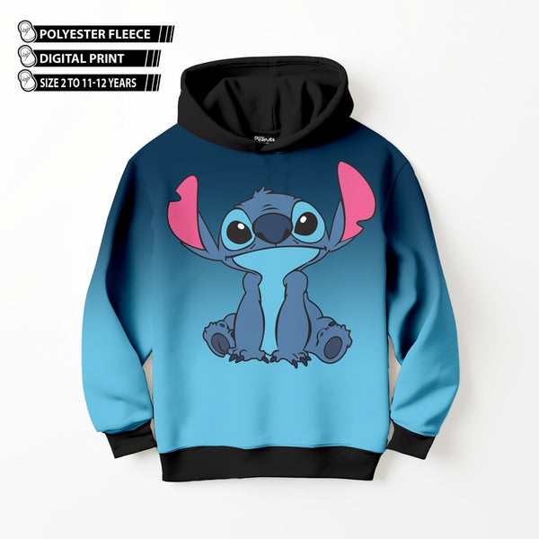 DIGITAL POLYESTER HOODIE - STITCH CARTOON