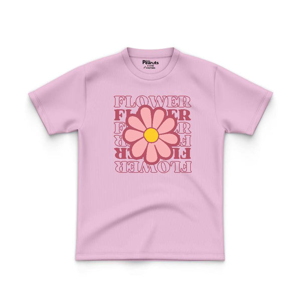 COTTON - TWO TONE FLOWER TEE