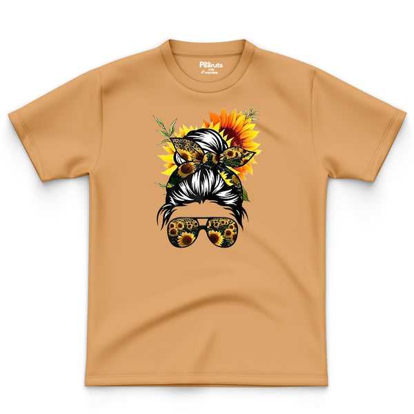 COTTON -  SUN FLOWER GIRL TEE