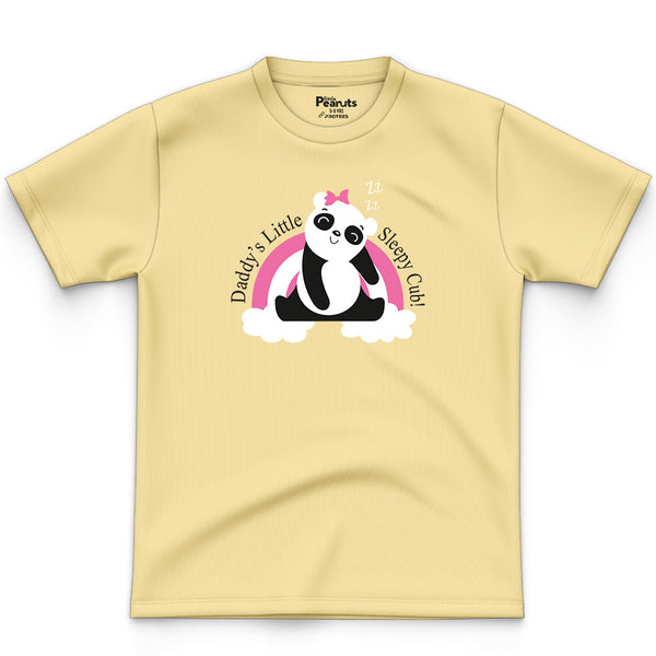 COTTON - DADDY'S LITTLE SLEEPY CUB TEE
