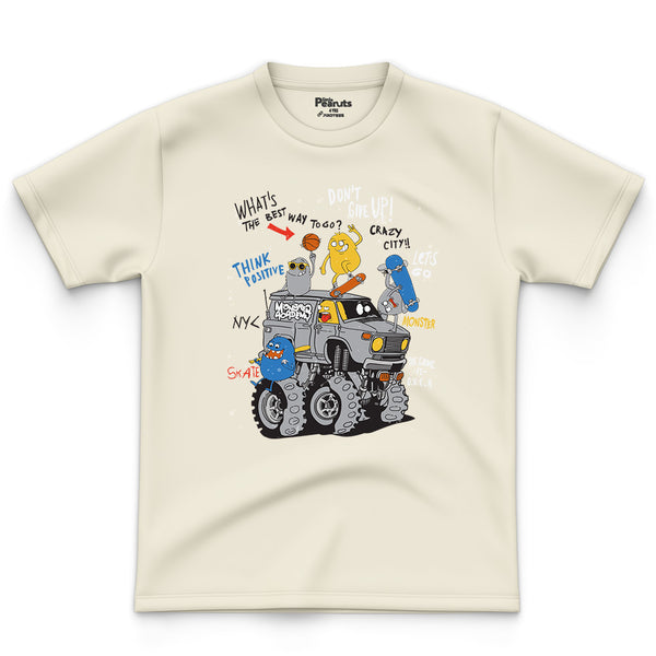 COTTON - DONT GIVE UP MONSTER TRUCK TEE
