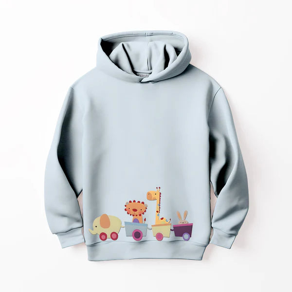 LEFTOVER DTF - CARTOON TRAIN HOODIE